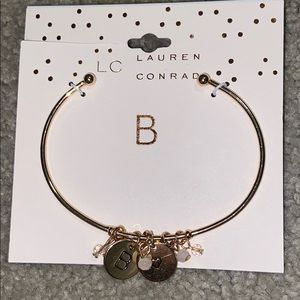 letter B charm braclet! never used